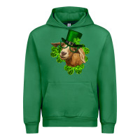 St. Patrick's Day Goat Clovers And Leprechaun Hat Urban Hoodie | Teevron