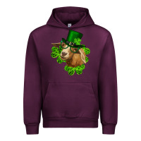 Mauve Wine st. patrick's day goat clovers and leprechaun hat Urban Hoodie - RanaPortraitStore