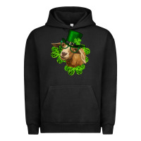 Pigment Black st. patrick's day goat clovers and leprechaun hat Urban Hoodie - RanaPortraitStore