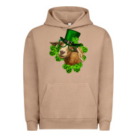 Pigment Burro st. patrick's day goat clovers and leprechaun hat Urban Hoodie - RanaPortraitStore