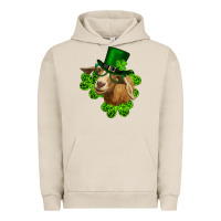 Pigment French Oak st. patrick's day goat clovers and leprechaun hat Urban Hoodie - RanaPortraitStore