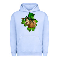 Pigment Grape Ice st. patrick's day goat clovers and leprechaun hat Urban Hoodie - RanaPortraitStore