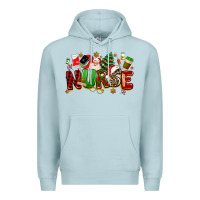Blue Mist christmas  nurse Premium Hoodie - MaliasSmallBusiness