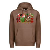 Chestnut christmas  nurse Premium Hoodie - MaliasSmallBusiness
