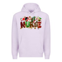 Lilac christmas  nurse Premium Hoodie - MaliasSmallBusiness