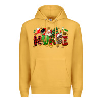 Mustard christmas  nurse Premium Hoodie - MaliasSmallBusiness