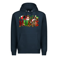 Navy christmas  nurse Premium Hoodie - MaliasSmallBusiness