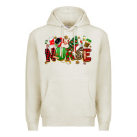 Oatmeal Heather christmas  nurse Premium Hoodie - MaliasSmallBusiness