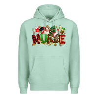 Seafoam christmas  nurse Premium Hoodie - MaliasSmallBusiness