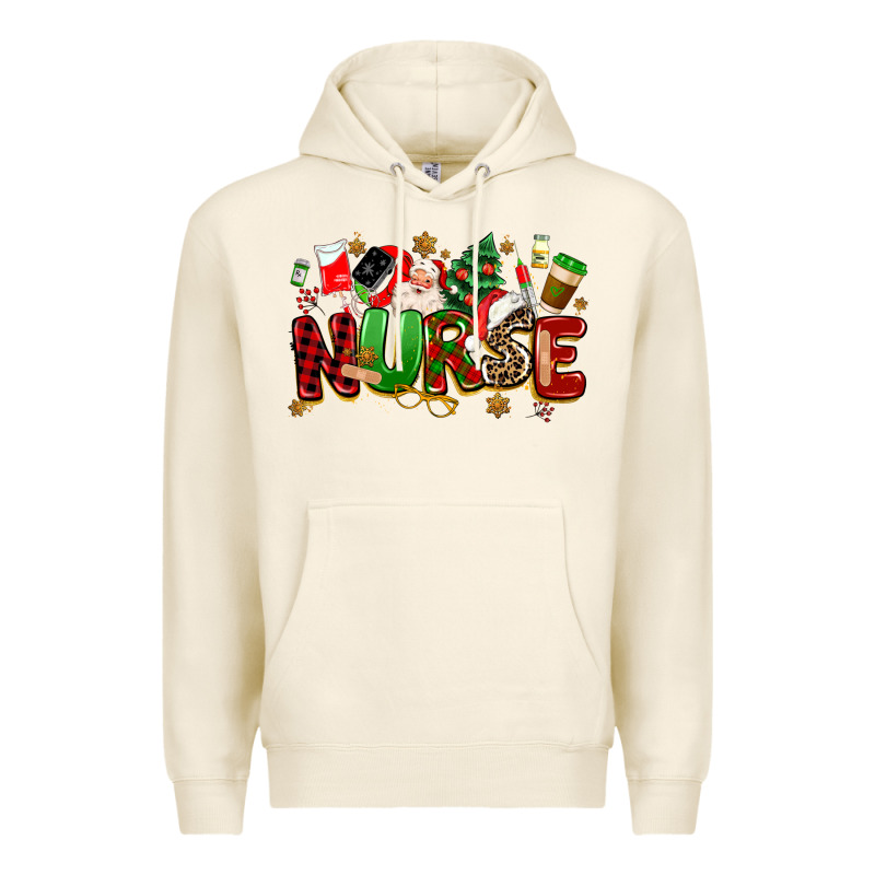Christmas  Nurse Premium Hoodie by MaliasSmallBusiness | Teevron