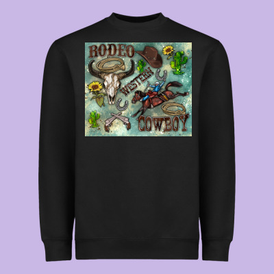 Country Western Heavyweight Sweatshirt Designed By Zillion Design Studio