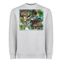 Heather Grey country western Heavyweight Sweatshirt - Zillion Design Studio