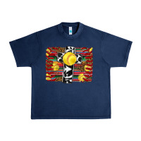 Navy softball cross serape leopard background Urban Heavy Tee - RanaPortraitStore