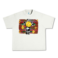 Pistachio softball cross serape leopard background Urban Heavy Tee - RanaPortraitStore