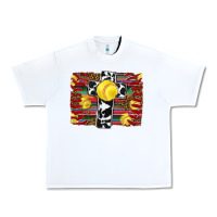 White softball cross serape leopard background Urban Heavy Tee - RanaPortraitStore