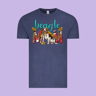 Western Beagle Mom Vintage Tee Designed By Texasbilliewilder