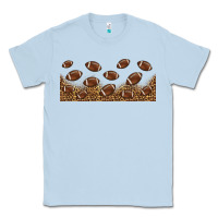 Dusty Blue leopard american football libbey glass Classic Tee - HRA Design Shop