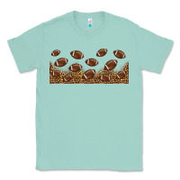 Seafoam leopard american football libbey glass Classic Tee - HRA Design Shop