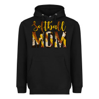 Black softball mom Heavyweight Hoodie - Jasminsmagicworld