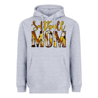 Heather Grey softball mom Heavyweight Hoodie - Jasminsmagicworld