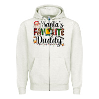 Santa's Favorite Daddy Zipper Hoodie | Teevron