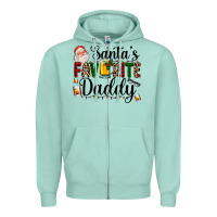 Seafoam santa's favorite daddy Zipper Hoodie - AdoDesignShop
