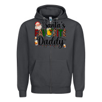 Smoke santa's favorite daddy Zipper Hoodie - AdoDesignShop