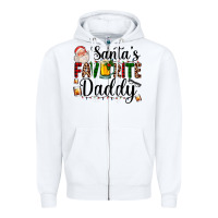White santa's favorite daddy Zipper Hoodie - AdoDesignShop
