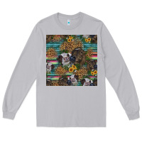 Moon Dust western two cute heifers seamless pattern Long Sleeve Tee - HRA Design Shop