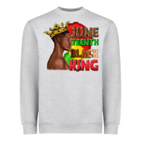 Heather Grey juneteenth black king Heavyweight Sweatshirt - texasbilliewilder