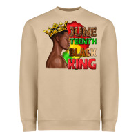 Mushroom juneteenth black king Heavyweight Sweatshirt - texasbilliewilder