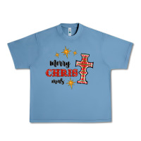Pebble Blue merry christmas cross Urban Heavy Tee - RanaPortraitStore