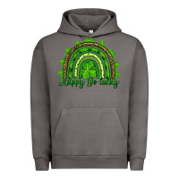 Pigment Tornado Saint Patricks Day Happy Go Lucky Rainbow Urban Hoodie - RanaPortraitStore
