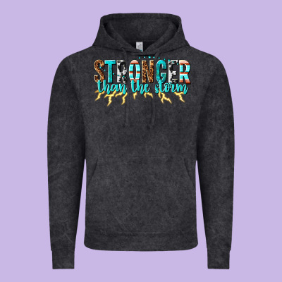 Vintage Hoodie stronger than the storm