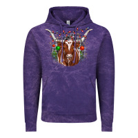 Cloud Purple christmas  texas longhorn Vintage Hoodie - JahusDesignShop