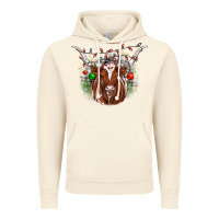 Vintage Artic christmas  texas longhorn Vintage Hoodie - JahusDesignShop