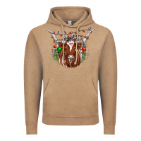 Vintage Coffee christmas  texas longhorn Vintage Hoodie - JahusDesignShop