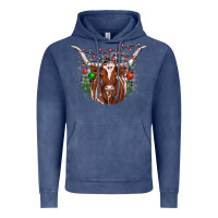 Vintage Denim christmas  texas longhorn Vintage Hoodie - JahusDesignShop
