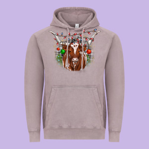 Christmas  Texas Longhorn Vintage Hoodie Designed By Jahusdesignshop
