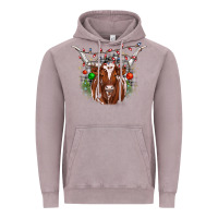 Vintage Zinc christmas  texas longhorn Vintage Hoodie - JahusDesignShop