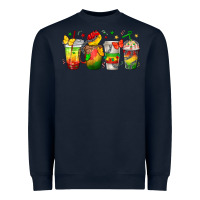 Navy juneteenth coffee cups Heavyweight Sweatshirt - texasbilliewilder