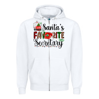Santa's Favorite Secretary Zipper Hoodie | Teevron