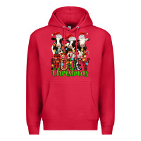 Cardinal christmas three cows mooey christmas Premium Hoodie - MaliasSmallBusiness