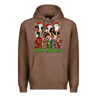 Chestnut christmas three cows mooey christmas Premium Hoodie - MaliasSmallBusiness