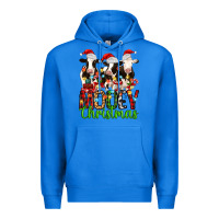 True Royal christmas three cows mooey christmas Premium Hoodie - MaliasSmallBusiness