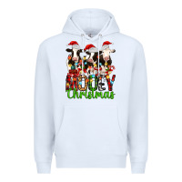 White christmas three cows mooey christmas Premium Hoodie - MaliasSmallBusiness