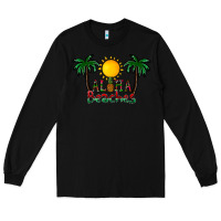 Black aloha beaches Long Sleeve Tee - CowhideDigitalArt
