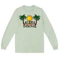 Matcha aloha beaches Long Sleeve Tee - CowhideDigitalArt