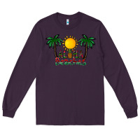 Plum aloha beaches Long Sleeve Tee - CowhideDigitalArt