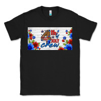 Black floral 4th of july crew license plate Classic Tee - HRA Design Shop
